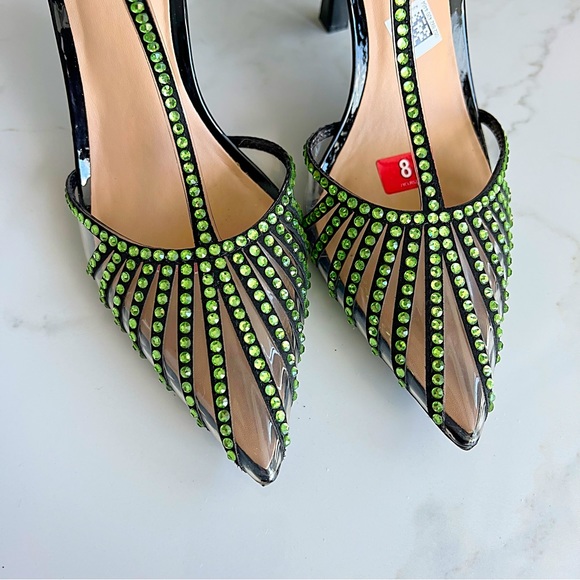 INC INTERNATIONAL CONCEPTS Sovena T-Strap Rhinestone Pumps Size 8 - Picture 3 of 16